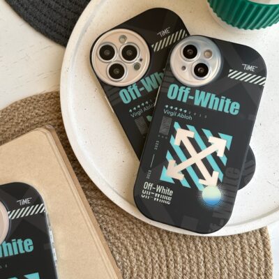 قاب Off-White لنز رینگی مشکی (کدC1321)