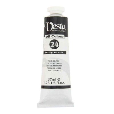 رنگ روغن 37میل وستاکد24 Black Ivory
