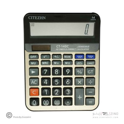 ماشین حساب رومیزی 3صفر 14رقم سی تی ژن کدCT-140N - 1 دستگاه
