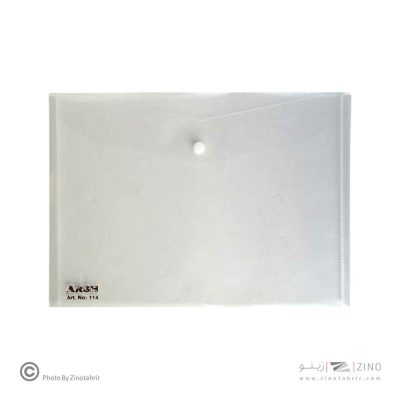 پاکت دکمه دار A4 شفاف ترانس عرش کد114