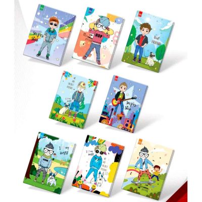 دفتر50برگ وزیری سیمی مجلد کلاسیک عرش کد172A