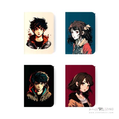 دفتریادداشت نیم وزیری جلد سخت دوریس Manga