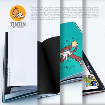 دفتریادداشت سری تن تن گلاسه سایز21*14 همیشه