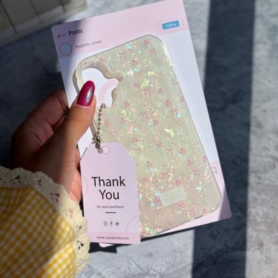 قاب يخي ريبون و گل آيفوني (کدC2058)